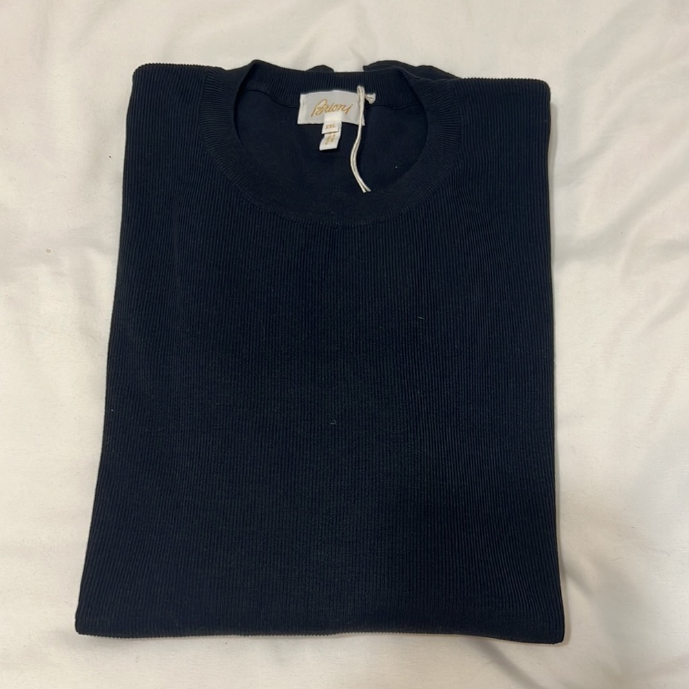 Brioni Men’s Sweater - XXL - Navy Blue